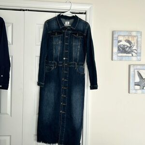 Wash Lab button up denim dress